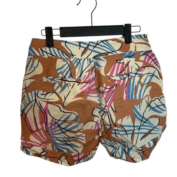 J.Crew Desert Oasis Tropical Linen Shorts - Picture 2 of 5